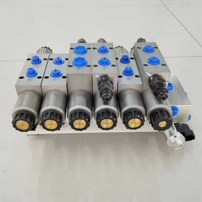 24V 6 Banki hydrauliczne zawory manifoldów dla bloków stalowych zaworu magnetycznego